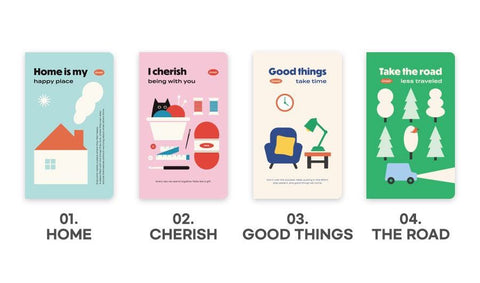 Slow B6 Grid Notebook [4types] | Squared Notebook
