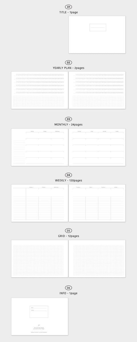 FLAGG Weekly Planner [6colors]