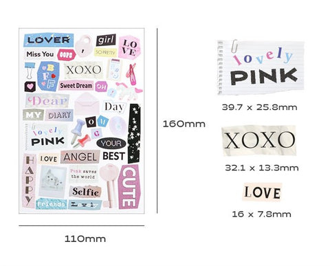 Magazine Collage Sticker Pack | 6sheets