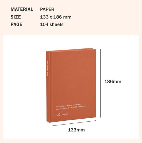 Souvenir B6 Grid Notebook [6colors]