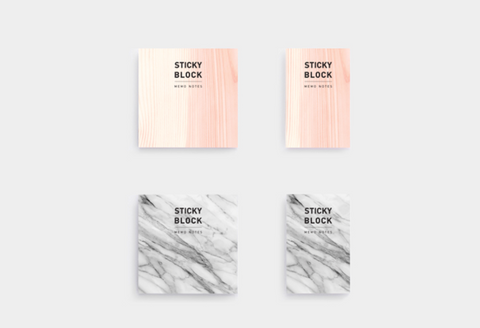 Sticky Block Memo Notes S [Wood]