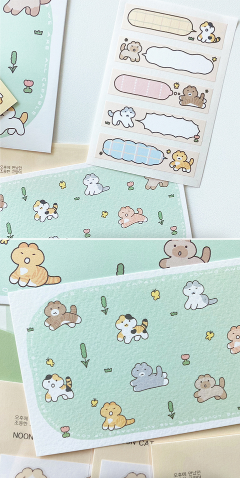 A Piece of Happiness Kitty Sticker Pack | 5 sheets