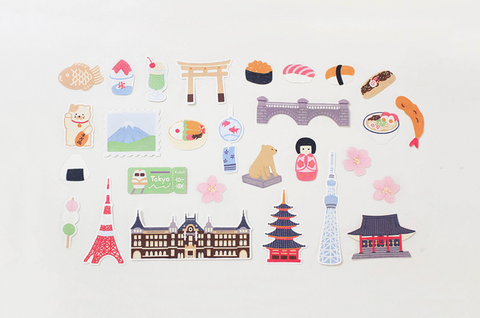 Planner Seal Stickers [1528 Tokyo travel diary]