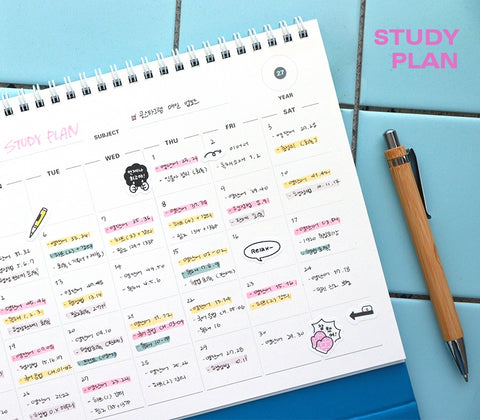 2027 PRISM Desk Calendar (OCT.2026-DEC.2027) | Dated + Undated Planner