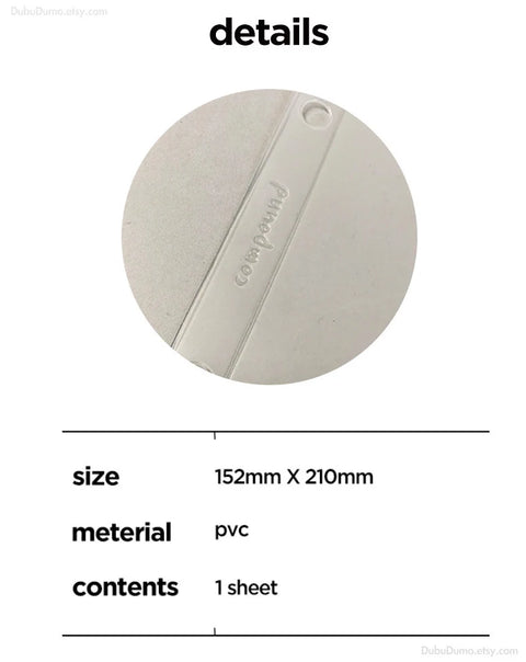 A5 Compound 6 Ring Zipper Pocket Inserts | A5 Refills