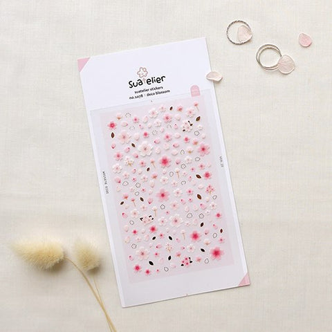 Planner Stickers [1078 deco blossom] | cherry blossom nail sticker