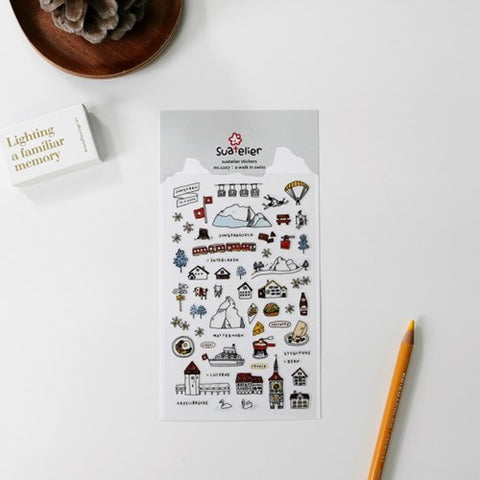 Planner Stickers [1107 a walk in swiss]