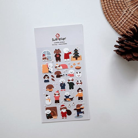 Planner Stickers [1115 merry hodoo] | puppy