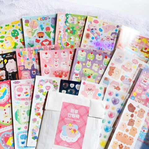 PINKRUE Sticker Random Pack | 9sheets