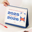 2025-2026 Desk Calendar + Undated Scheduler