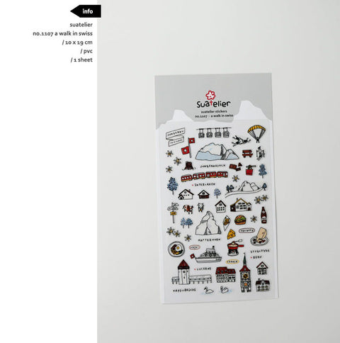 Planner Stickers [1107 a walk in swiss]