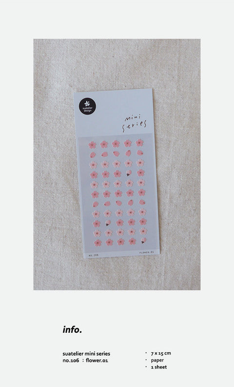 Planner Sticker [106.flower.01] | Pink Blossom