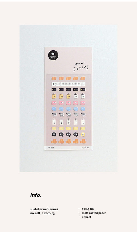 Planner Sticker [108 deco.03] | Shopping