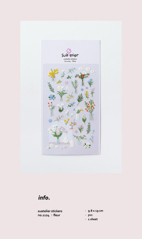 Planner Stickers [1124 fleur] | Flower, Flowery