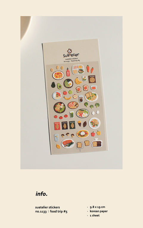 Planner Stickers [1133 food trip #5]