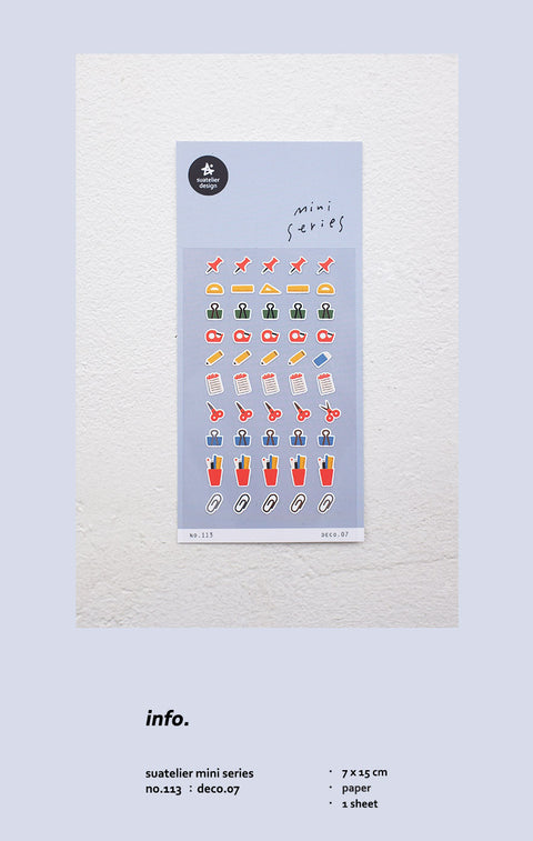 Planner Sticker [113 deco.07] | Stationery