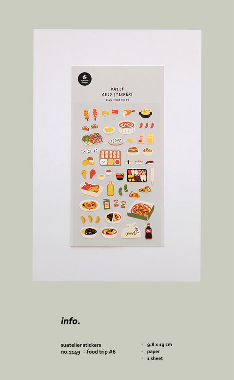 Planner Stickers [1149 food trip #6]