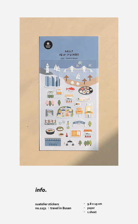 Planner Stickers [1151 travel in Busan]