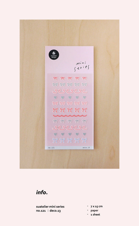 Planner Sticker [121 deco.13] | Pink Ribbon