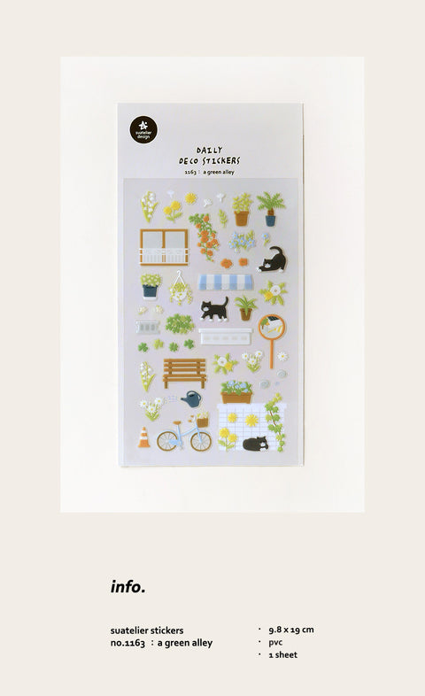 Planner Stickers [1163 a green alley]