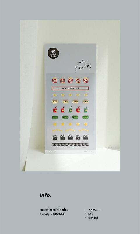 Planner Sticker [125 deco.16] | Movie Theater