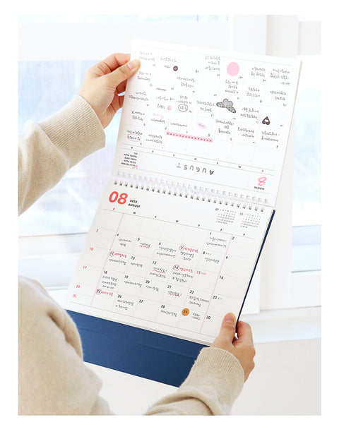 2025-2026 Desk Calendar + Undated Scheduler