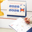 2025-2026 Desk Calendar + Undated Scheduler