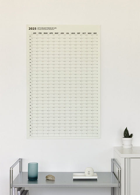 2025 Life&Pieces Yearly Calendar Poster