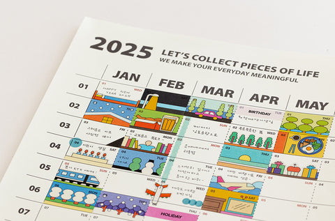 2025 Life&Pieces Yearly Calendar Poster