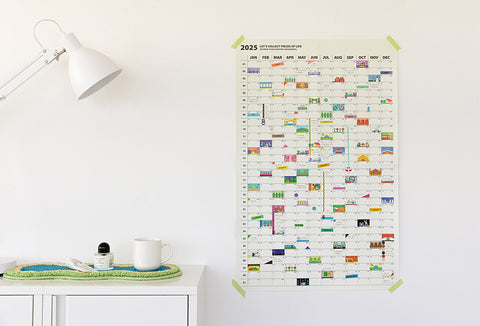 2025 Life&Pieces Yearly Calendar Poster