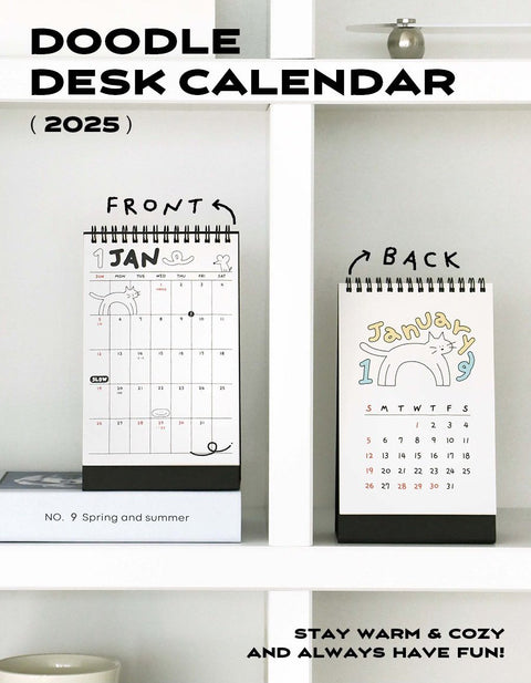 2025 Doodle Desk Calendar