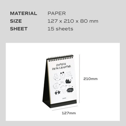 2025 Doodle Desk Calendar – dubudumo