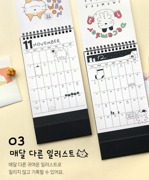 2025 Doodle Desk Calendar