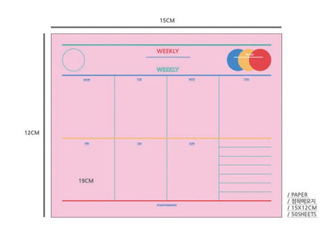 Weekly Planner Notepad