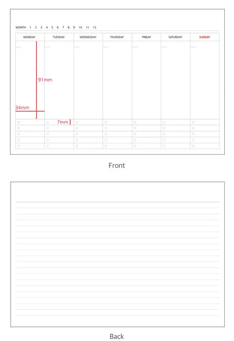 Elite Check Weekly Planner [4colors]