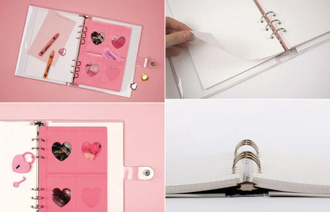 A5 6 Ring Twinkle Cover + Planner Inserts [Purple Cupid] | A5 Binder