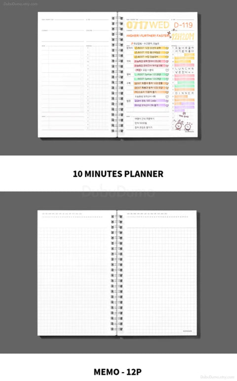 10 Minutes Planner 100 Days [Dark Gray]