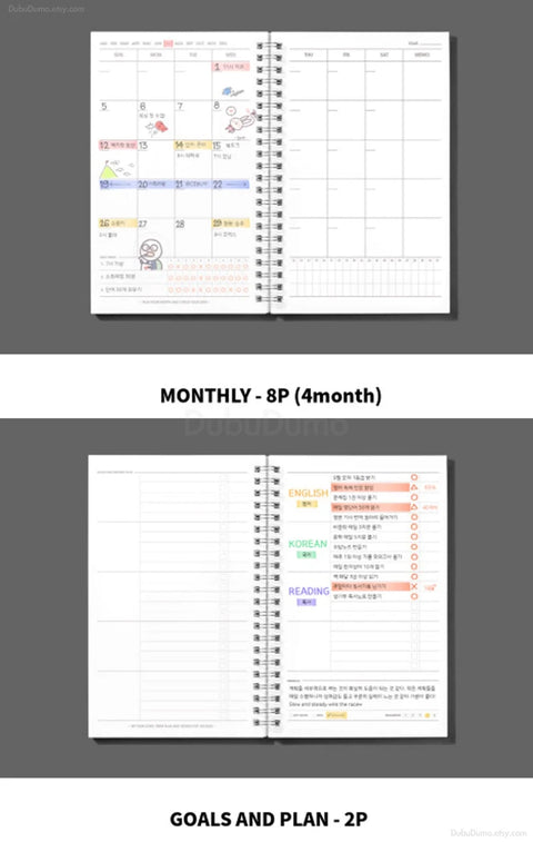 10 Minutes Planner 100 Days [Dark Gray]