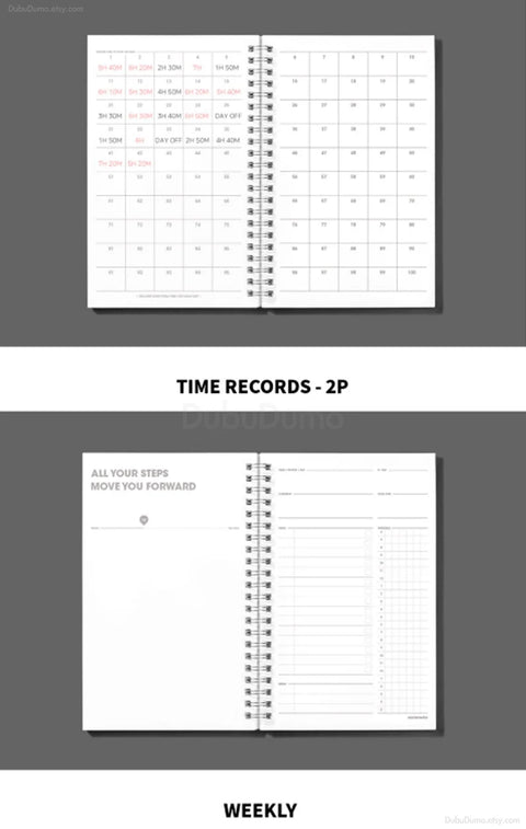 10 Minutes Planner 100 Days [Dark Gray]