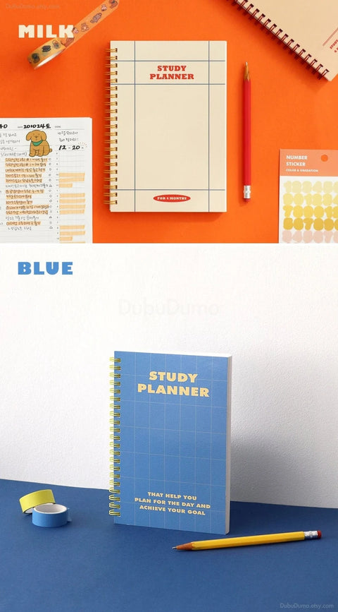 Study Planner for 4 months [5colors]