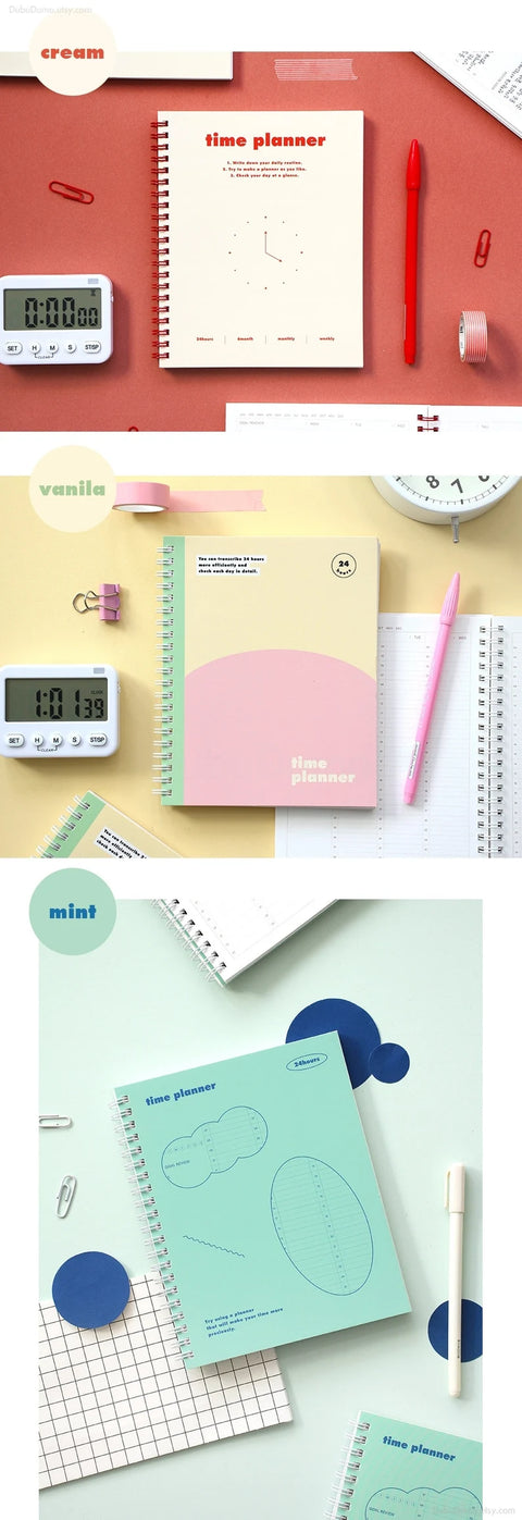 Weekly Time Planner [3types] | Undated Planner