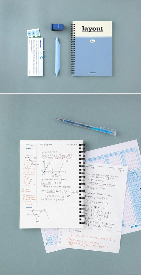 LIFE&PIECES A5 Spring Notebook [3types] | Line, Grid, Layout