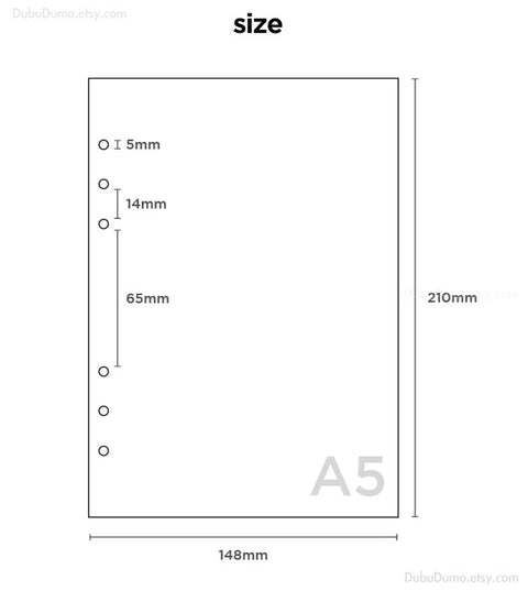 A5 Component Planner Inserts [8types] | A5 Refills