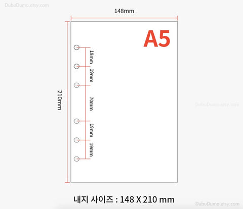 A5 Planner Inserts v.Gradation