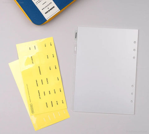 A5 Index Divider Tabs | Planner Inserts