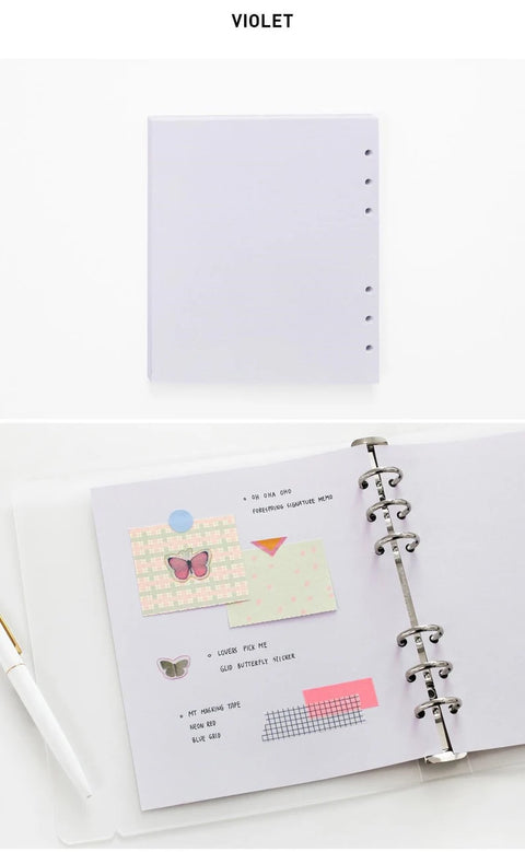 A6 Wide Pastel Color Refill Set