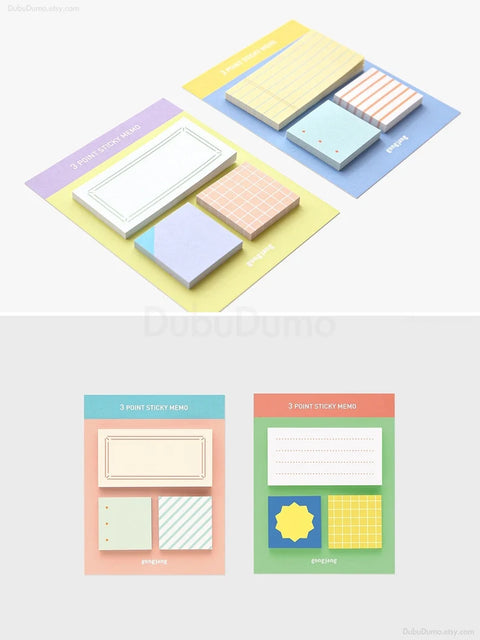 3 Point Sticky Notes v.2 [4types]