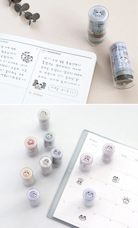 Kitty Diary Deco Stamp [10types]