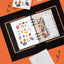 A5 Composition Hardcover Ring Binder 25R [Orange] | Black Ring