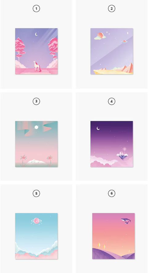 Moonlight Memo Pad v.2 | Notepad [6types]